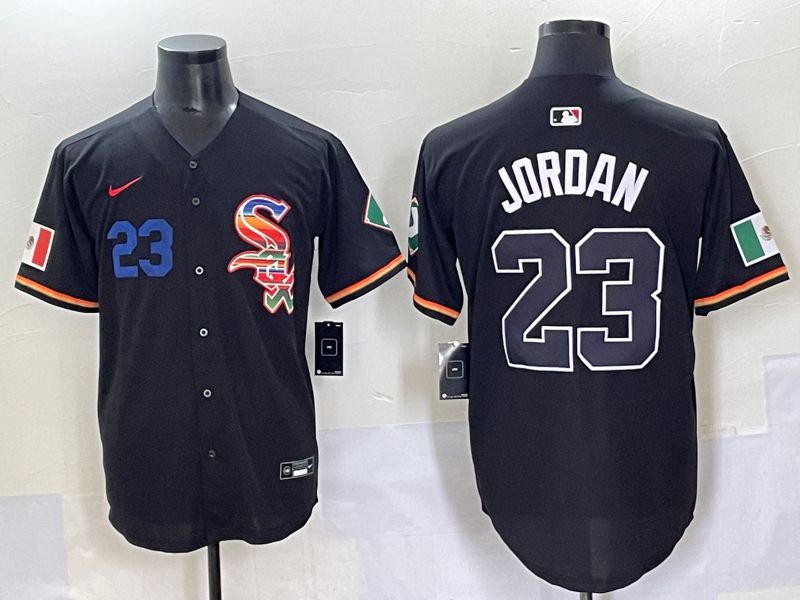 Men 2025 Chicago White Sox #23 Jordan Black Game Nike MLB Jersey style 55->chicago white sox->MLB Jersey